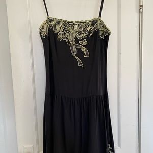 Nicole Miller dress with embroidered cutout details